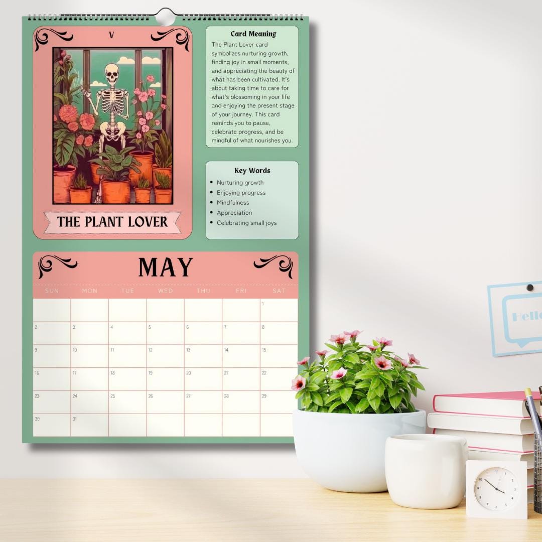 2026–2027 Mid Year Tarot Card Calendar Astrology Calendar – Witchy Calendar Tarot Card Gift Ideas –Astrology Gifts for Witchy Friend