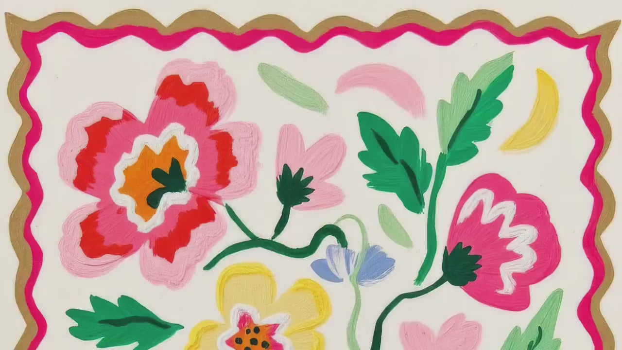 Pastel Floral Wall Art