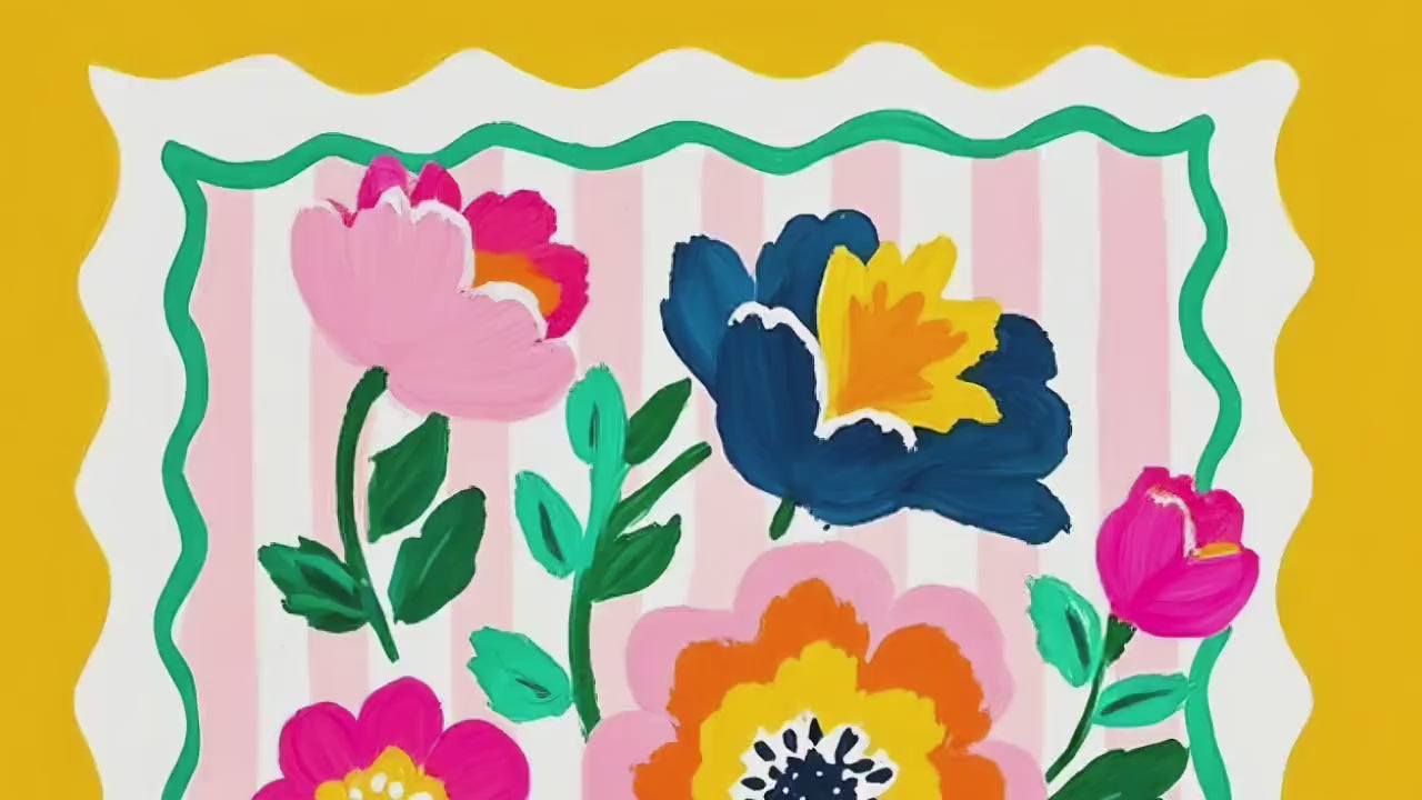 Yellow Floral Wall Art