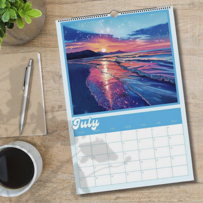 Dopamine Decor Academic Wall Calendar 2025–2026 – July Start Mid Year Planner – School Year Wall Art – Teacher Gift – Colorful Calendar