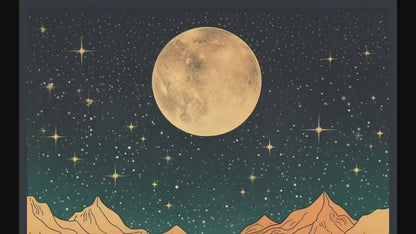 2026 Moon Phase Calendar – 2026 Lunar Calendar – 2026 Wall Calendar – Hanging Moon Calendar – Full Moon Calendar – Witchy Gift Ideas