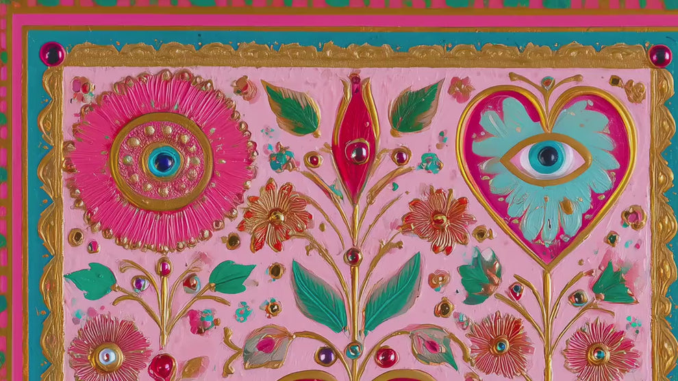 Pink Surreal Heart Wall Art