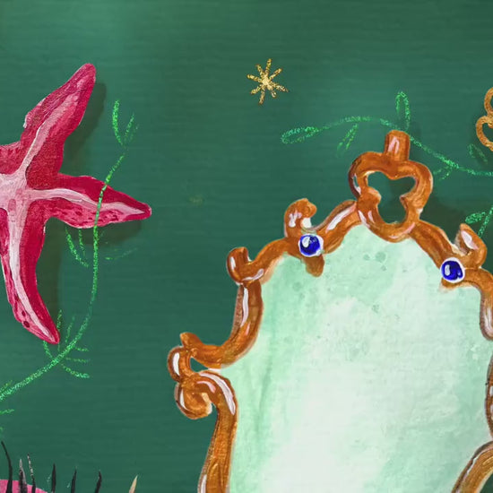 Sea Witch Spells – Surreal Eye Coastal Wall Art – Witchy Ocean Decor – Boho Beach Aesthetic – Mystical Wall Print – Witchy Bedroom Decor