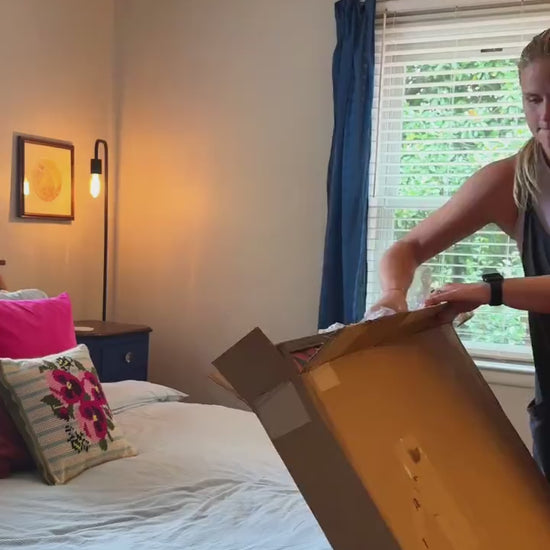 Sleepy Leopard in a Vintage Bed Print