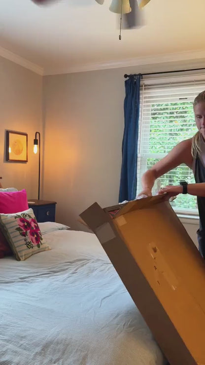 Sleepy Leopard in a Vintage Bed Print